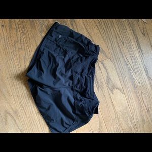 Lululemon black womens shorts, size 10